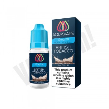 AQUA VAPE 50/50 - British Tobacco -  10ml
